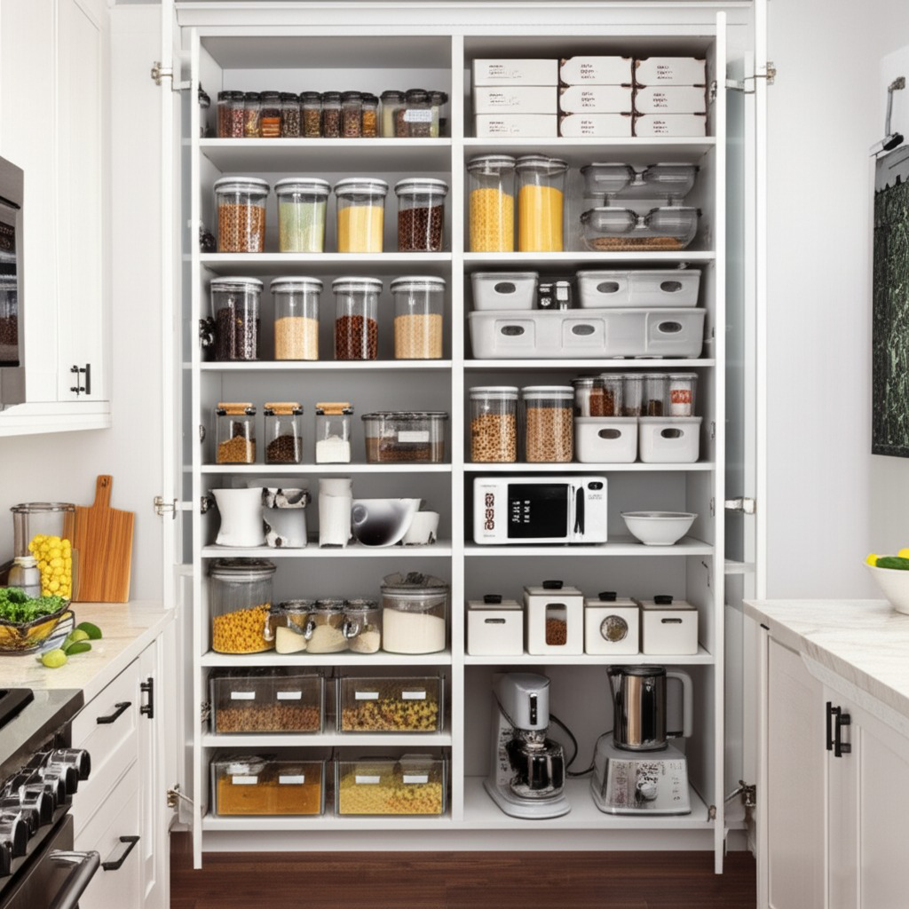 Beautifully organized pantry